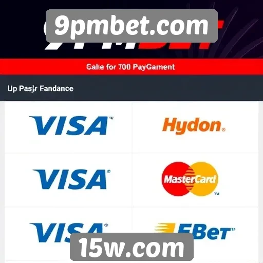 Comparação das opções de pagamento do 9pmbet